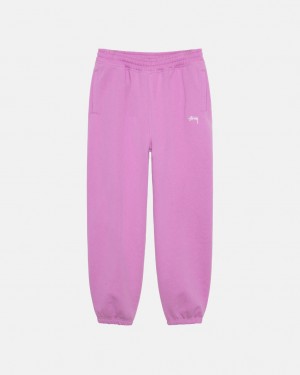 Calça De Moletom Stussy Stock Logo Sweatpant Masculino Roxo Portugal | KBN-4376