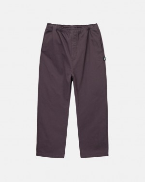 Calças Stussy Brushed Beach Pant Feminino Bordeaux Portugal | JMD-2185