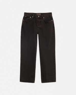 Calças Stussy Classicos Jean Denim Masculino Pretas Portugal | QDN-5829