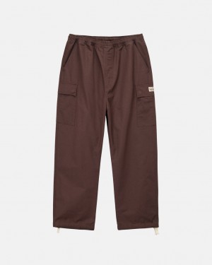 Calças Stussy Ripstop Cargo Beach Pant Feminino Marrom Portugal | YCQ-7691