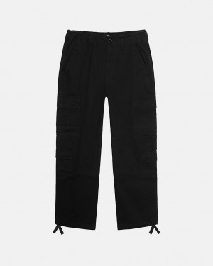 Calças Stussy Surplus Cargo Ripstop Feminino Pretas Portugal | ZPS-4349