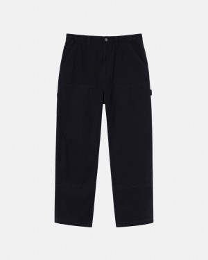 Calças Stussy Trabalho Pant Lona Feminino Pretas Portugal | VYD-9809