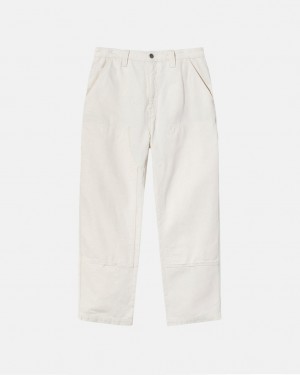 Calças Stussy Trabalho Pant Lona Masculino Bege Portugal | JDS-3639