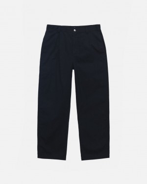 Calças Stussy Workgear Trouser Twill Feminino Pretas Portugal | FPL-4765