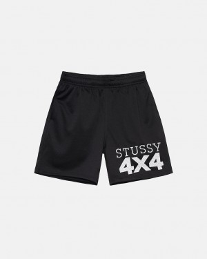 Calção Stussy 4X4 Mesh Curta Masculino Pretas Portugal | UXT-4543