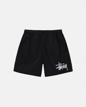 Calção Stussy Agua Curta Big Basic Feminino Pretas Portugal | RPC-5733