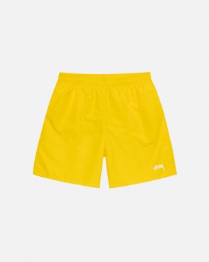 Calção Stussy Agua Curta Stock Feminino Amarelas Portugal | ZZJ-1503