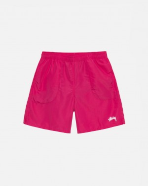 Calção Stussy Agua Curta Stock Feminino Rosa Portugal | VXV-3464