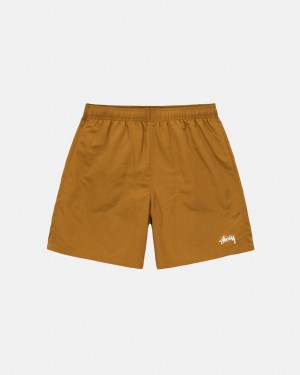 Calção Stussy Agua Curta Stock Masculino Marrom Portugal | YLS-0616