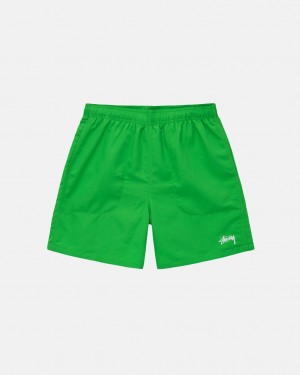 Calção Stussy Agua Curta Stock Masculino Verdes Portugal | GKM-2655