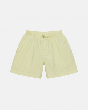 Calção Stussy Tekla Poplin Pyjama Shorts Feminino Luz Verdes Portugal | LGB-8163