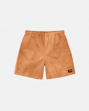 Calção Stussy Wave Dye Nylon Curta Feminino Laranja Portugal | IJU-0113