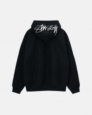 Hoodie Stussy Back Hood Applique Hoodie Feminino Pretas Portugal | JJY-4185