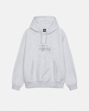 Hoodie Stussy Basic Applique Hoodie Feminino Cinzentas Portugal | UGV-5230