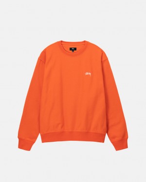 Sweatshirts Stussy Overdyed Stock Logo Crew Masculino Laranja Portugal | PJS-1657