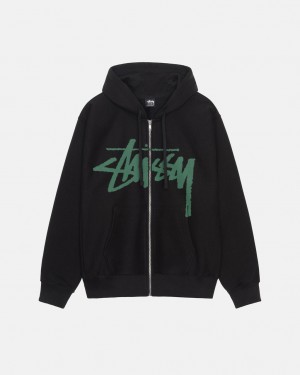 Sweatshirts Stussy Venus Zip Hood Masculino Pretas Portugal | KAA-8401