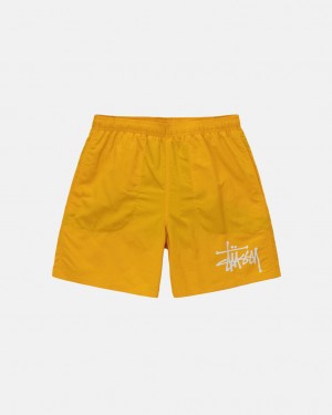 Roupa De Banho Stussy Big Basic Agua Curta Masculino Amarelas Portugal | PVC-2587