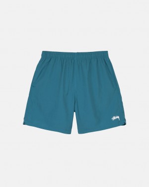 Roupa De Banho Stussy Stock Agua Curta Masculino Azuis Portugal | RER-1838