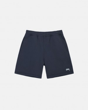 Sweatshorts Stussy Overdyed Stock Logo Sweat Curta Masculino Azul Marinho Portugal | CAB-7969