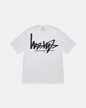 T Shirts Stussy Flipped Tee Feminino Branco Portugal | CBL-1721