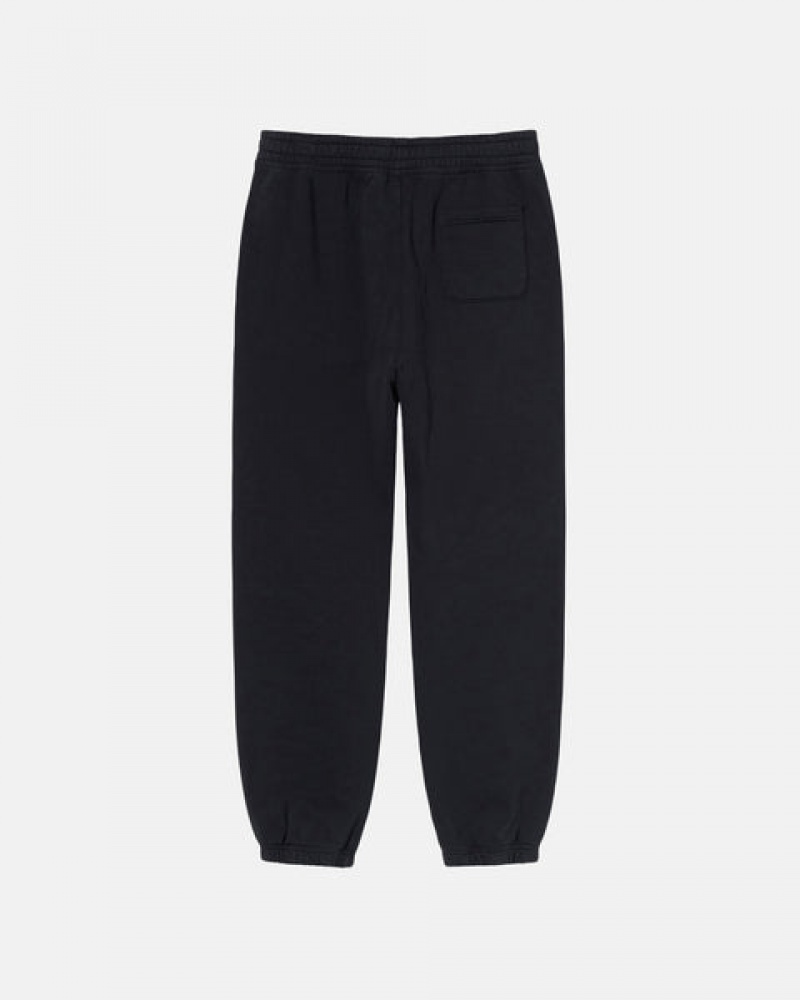 Calça De Moletom Stussy Overdyed Stock Logo Sweatpant Feminino Pretas Portugal | KJJ-0546