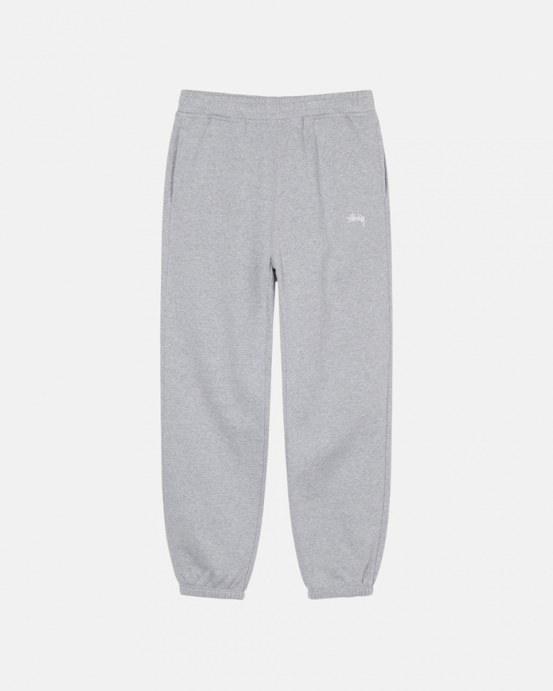 Calça De Moletom Stussy Stock Logo Sweatpant Masculino Cinzentas Portugal | XHH-4650