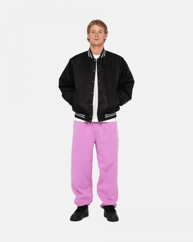 Calça De Moletom Stussy Stock Logo Sweatpant Masculino Roxo Portugal | KBN-4376