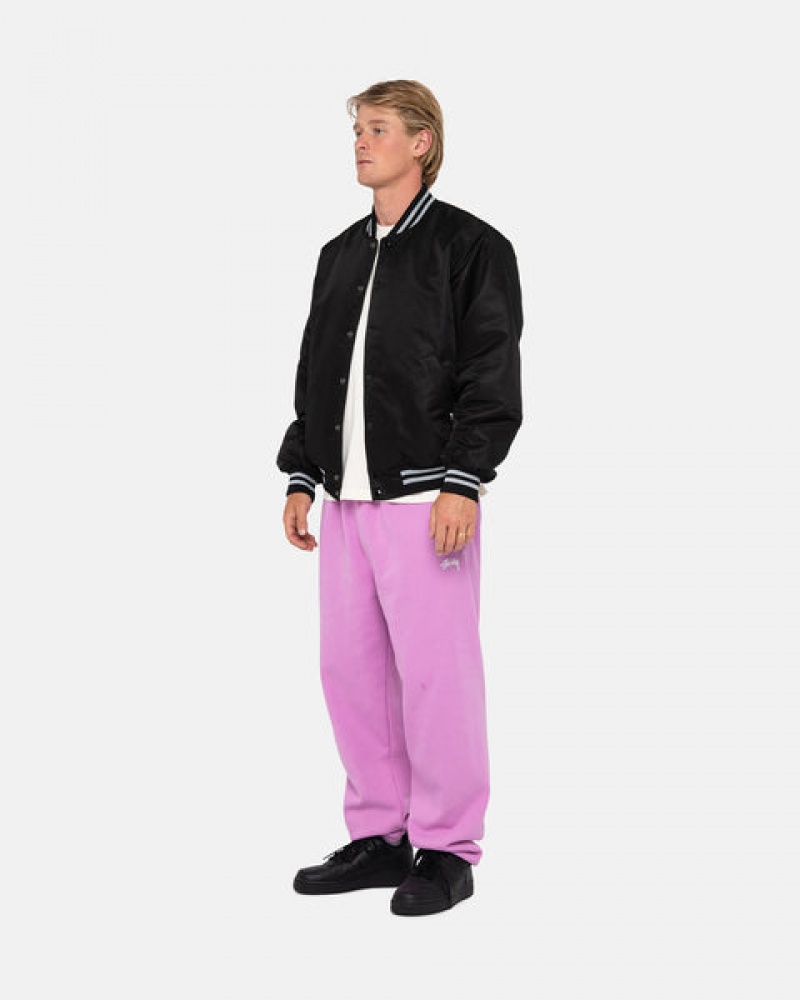 Calça De Moletom Stussy Stock Logo Sweatpant Masculino Roxo Portugal | KBN-4376