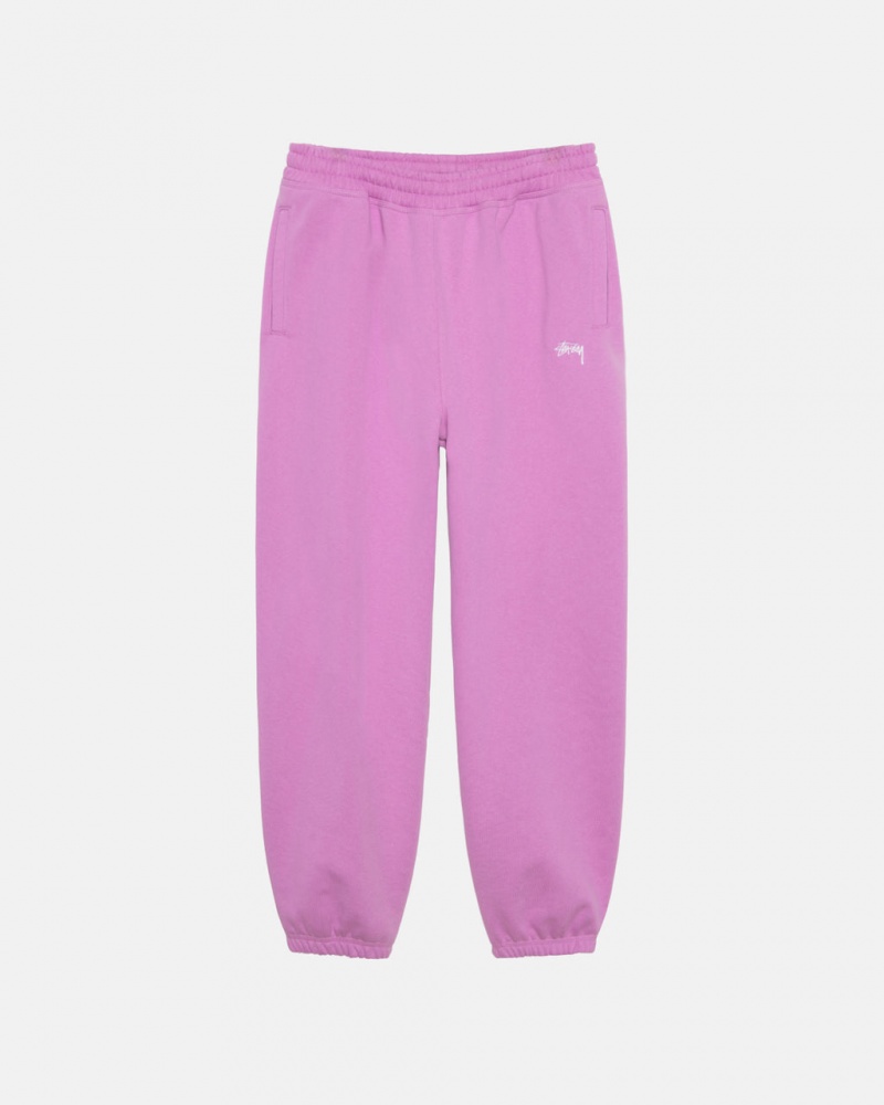 Calça De Moletom Stussy Stock Logo Sweatpant Masculino Roxo Portugal | KBN-4376