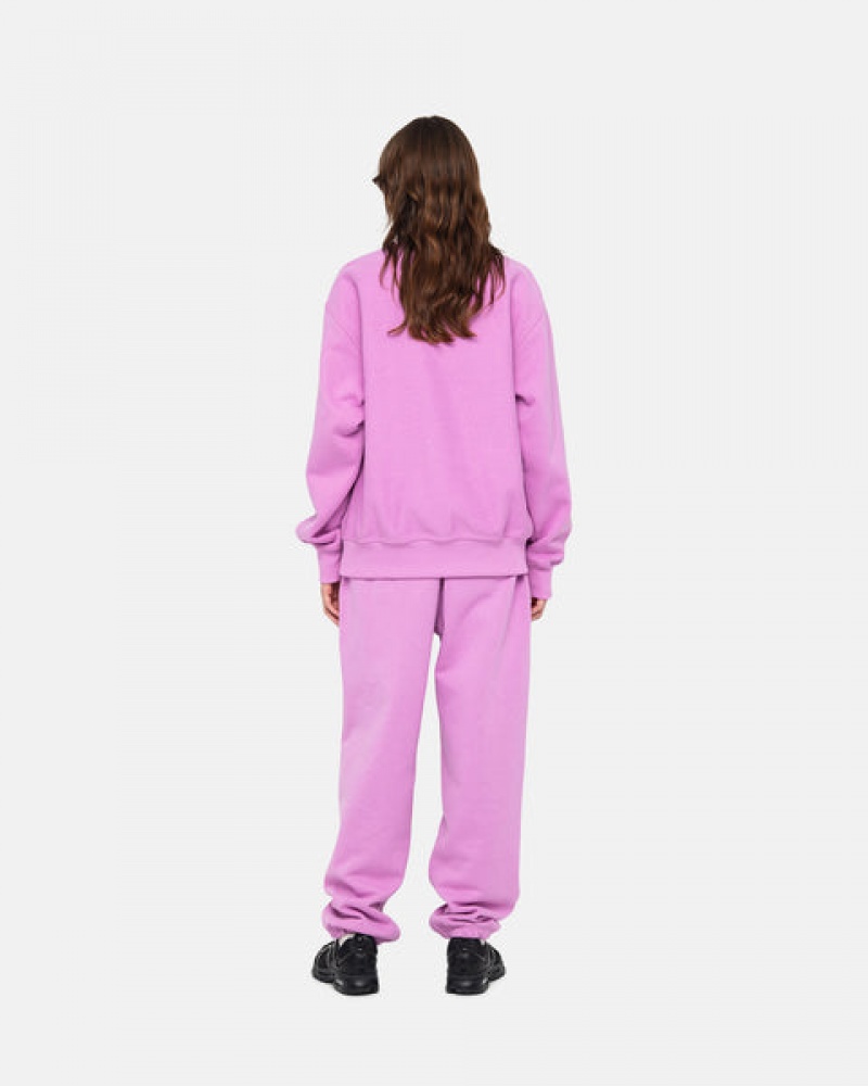 Calça De Moletom Stussy Stock Logo Sweatpant Feminino Roxo Portugal | TWP-9680