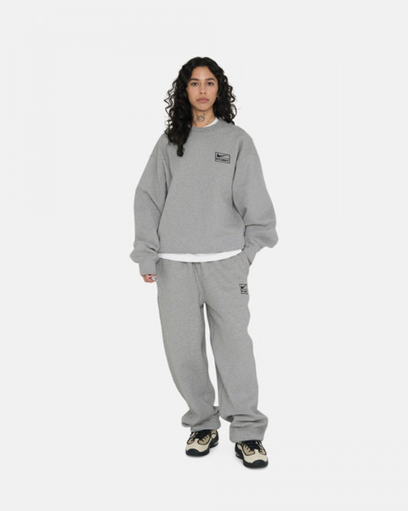 Calça De Moletom Stussy Fleece Pant Feminino Cinzentas Escuro Portugal | MXL-8122