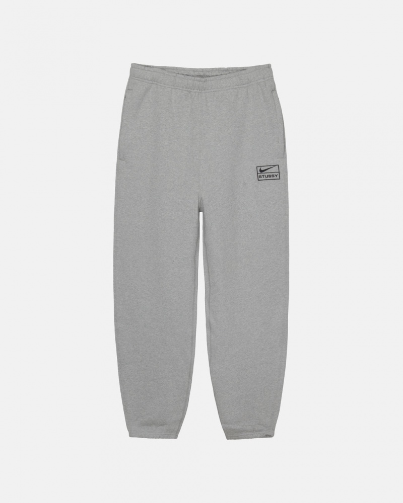 Calça De Moletom Stussy Fleece Pant Feminino Cinzentas Escuro Portugal | MXL-8122