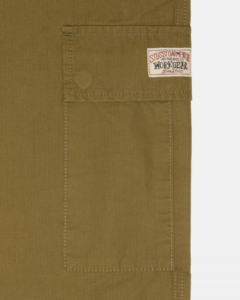 Calças Stussy Beach Pant Ripstop Cargo Feminino Marrom Portugal | MYF-5268