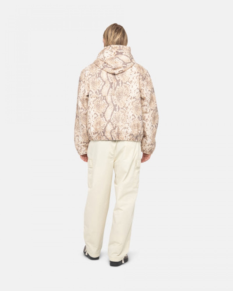 Calças Stussy Beach Pant Ripstop Cargo Feminino Creme Portugal | AEG-7860