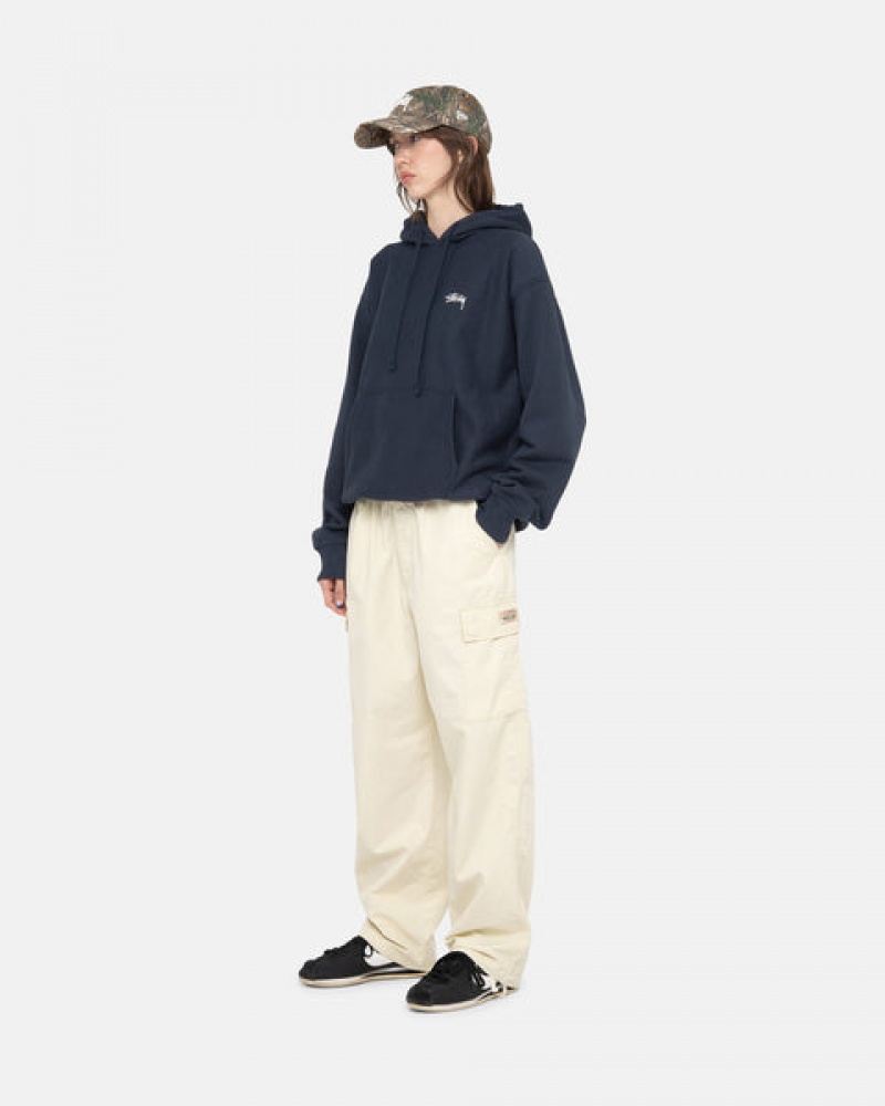 Calças Stussy Beach Pant Ripstop Cargo Feminino Creme Portugal | AEG-7860