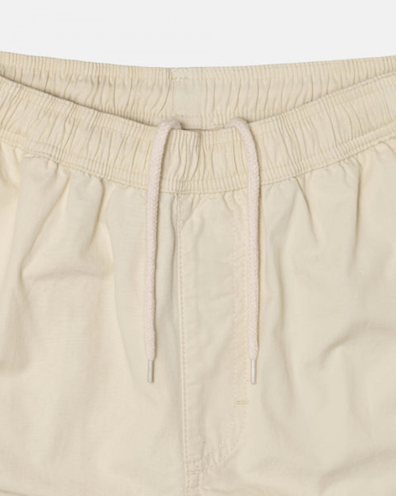 Calças Stussy Beach Pant Ripstop Cargo Feminino Creme Portugal | AEG-7860