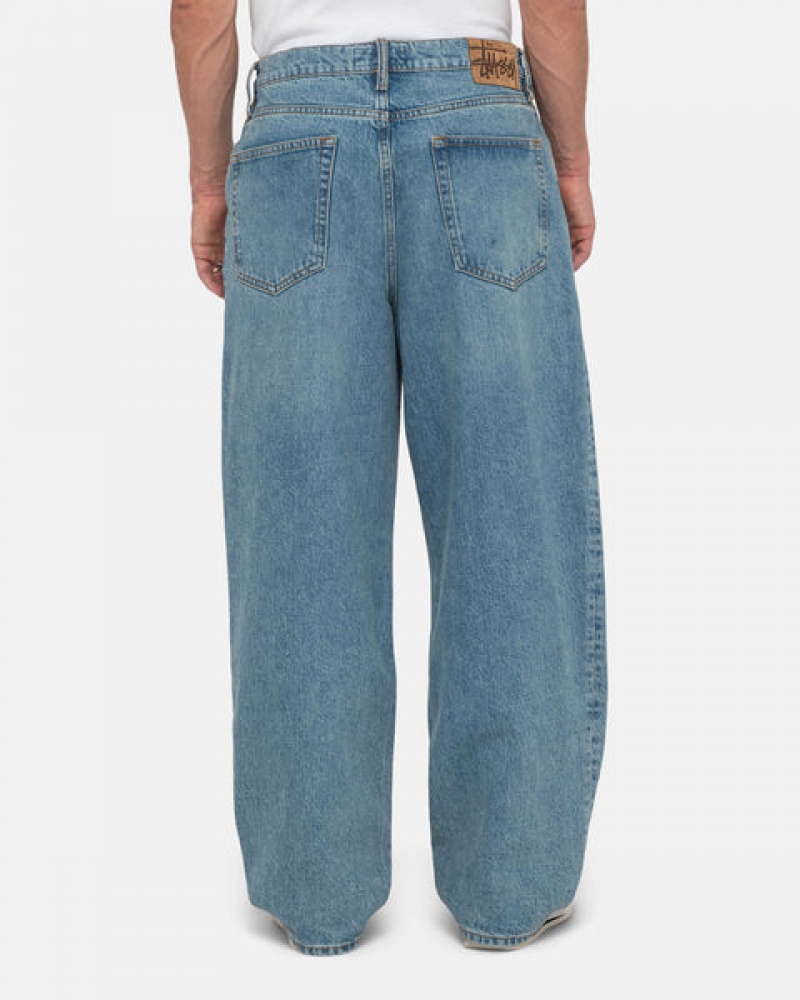 Calças Stussy Big Ol' Jean Denim Feminino Azuis Portugal | PGX-8348