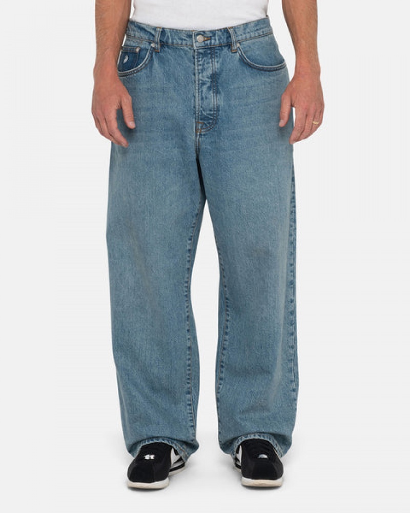 Calças Stussy Big Ol' Jean Denim Masculino Azuis Portugal | BHC-1574