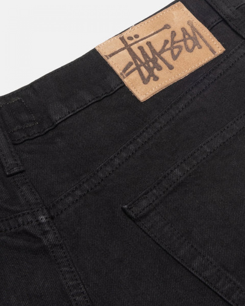 Calças Stussy Big Ol' Jean Overdyed Feminino Pretas Portugal | FMN-8445