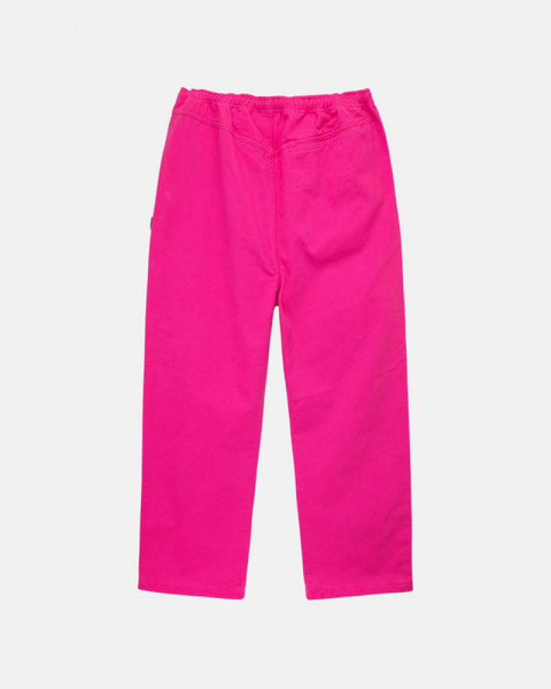 Calças Stussy Brushed Beach Pant Feminino Rosa Portugal | GPP-0041