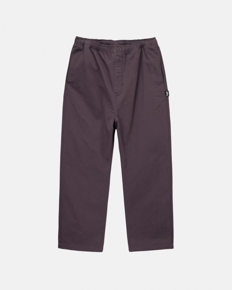 Calças Stussy Brushed Beach Pant Masculino Bordeaux Portugal | AFR-5500