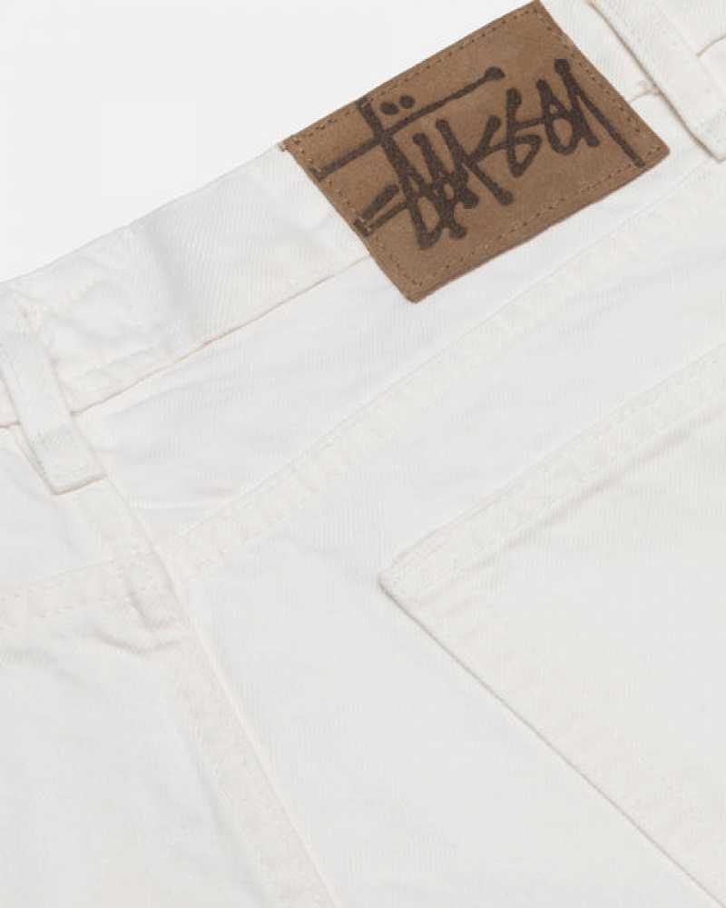 Calças Stussy Classicos Jean Overdyed Feminino Bege Portugal | GZK-7350