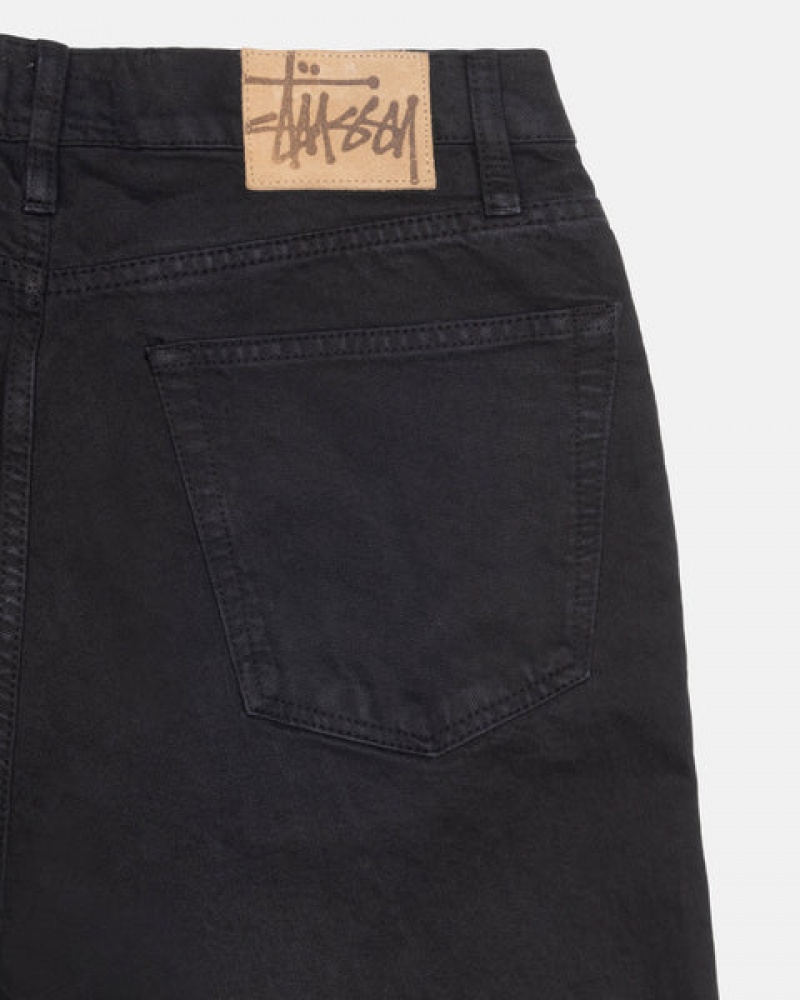 Calças Stussy Classicos Jean Overdyed Feminino Pretas Portugal | PHQ-7891