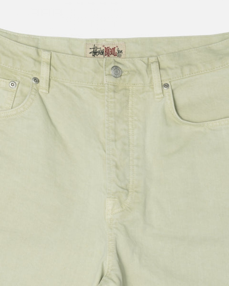 Calças Stussy Double Dye Big 'Ol Jeans Feminino Creme Portugal | TEB-6139