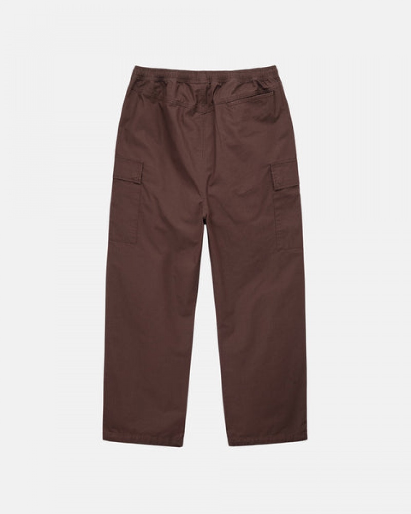 Calças Stussy Ripstop Cargo Beach Pant Feminino Marrom Portugal | YCQ-7691