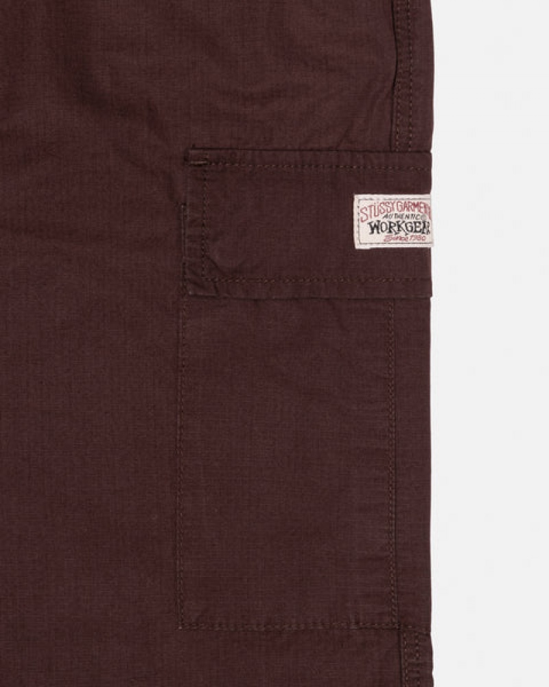 Calças Stussy Ripstop Cargo Beach Pant Feminino Marrom Portugal | YCQ-7691