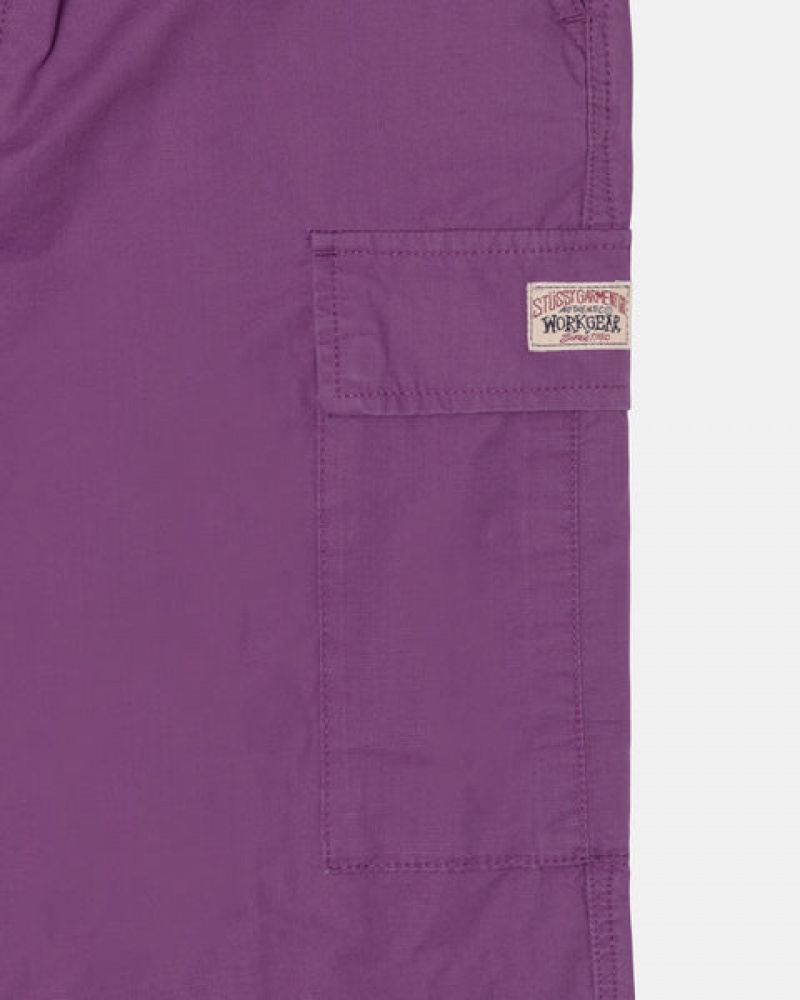 Calças Stussy Ripstop Cargo Beach Pant Feminino Roxo Portugal | JIX-7202