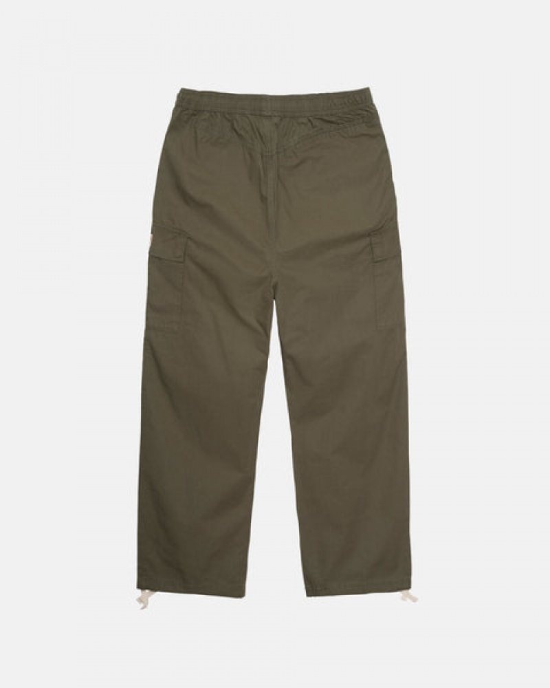 Calças Stussy Ripstop Cargo Beach Pant Masculino Verde Oliva Portugal | YRN-9232