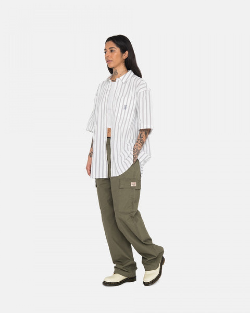 Calças Stussy Ripstop Cargo Beach Pant Masculino Verde Oliva Portugal | YRN-9232