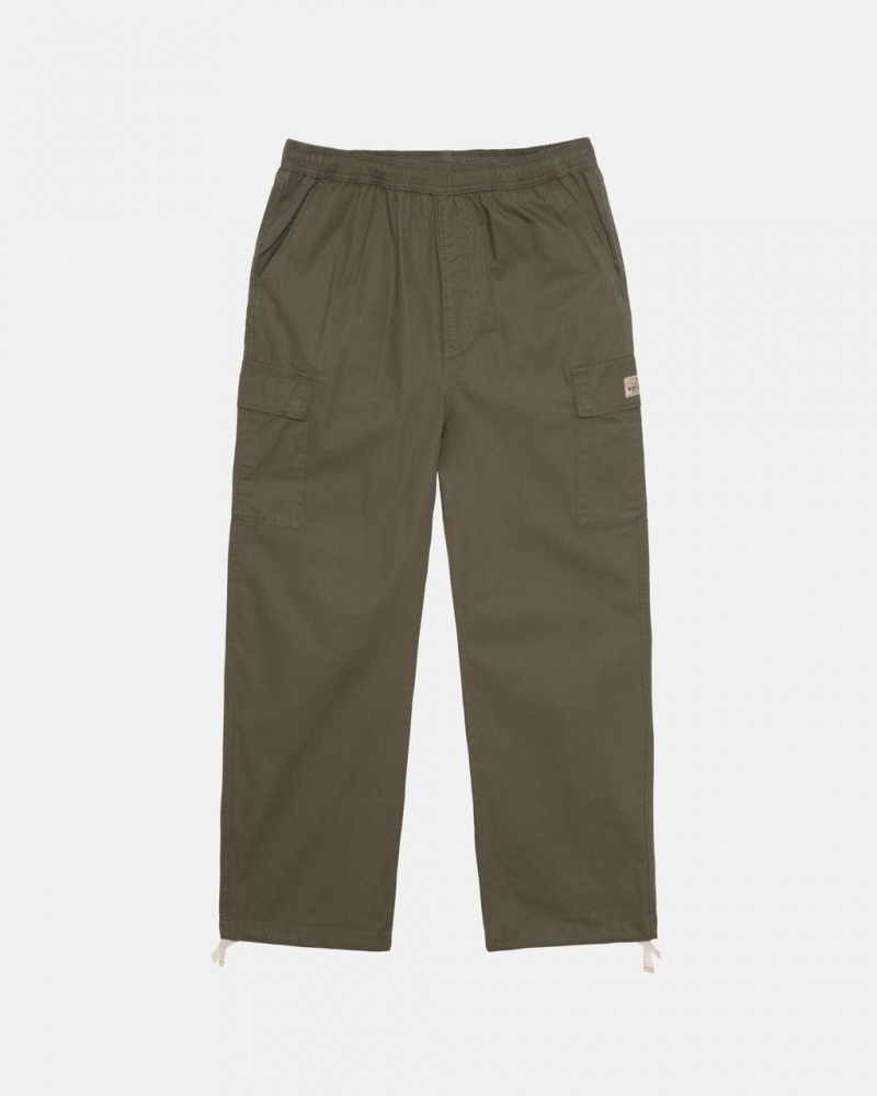 Calças Stussy Ripstop Cargo Beach Pant Masculino Verde Oliva Portugal | YRN-9232